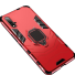 Huawei Mate 20 Pro védőburkolat fémgyűrűvel piros