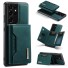 Husa de protectie din piele cu suport pentru card magnetic pentru Samsung Galaxy S20 FE verde