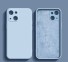 Husa de protectie din silicon pentru iPhone 15 Plus albastru deschis