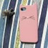 Husa de protectie pentru iPhone cu pisica 3D J2927 roz deschis