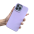 Husa din silicon pentru iPhone 15 Plus violet