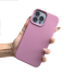 Husa din silicon pentru iPhone 15 roz