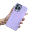 Husa din silicon pentru iPhone 15 violet