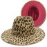 Hut mit Leopardenmuster A2246 rosa