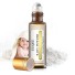 Illatos olaj roll-on applikációs labdával Illóolaj bőrre, diffúzorhoz, aromaterápiához Kis olaj természetes aromával 10 ml Baby Powder