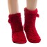 Încălțăminte de casă pentru femei - Papuci cu pompe roșu