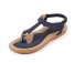 Încălțăminte de vară pentru femei - Sandale albastru inchis