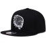 Indische Herren-Snapback schwarz