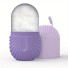 Instrument de masaj facial cu gheață Rolă de gheață pentru fermitatea și conturarea feței Rola de gheață de ridicare pentru față pentru a stimula circulația sângelui violet