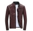 Jack J2066 Herren-Lederjacke weinrot