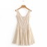 Janet Damen-Minikleid beige