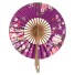Japoński wachlarz składany fioletowy