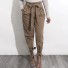 Jeansy damskie z kokardą J2363 khaki