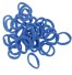 Jednobarevné gumičky do vlasů - 30 ks modrá
