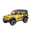Jeep Wrangler autómodell 1:32 méretarányban 15,5 x 7 x 7,5 cm sárga