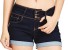 Juliet-Jeansshorts für Damen dunkelblau