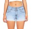 Juliet-Jeansshorts für Damen hellblau