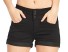 Juliet-Jeansshorts für Damen schwarz