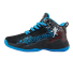 Jungen-Basketball-Sneaker, rutschfeste Basketballschuhe, Jungen-Sport-Sneaker V315 schwarz-blau