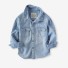 Jungen-Jeanshemd L1807 blau