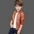 Jungen-Lederjacke L2054 braun