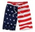 Jungen Shorts mit USA-Flagge J1330 weiß