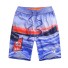 Jungen-Strandshorts mit Ozean-Print J1326 dunkelblau