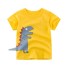 Jungen-T-Shirt mit Animal-Print gelb