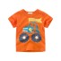 Jungen-T-Shirt mit Aufdruck B1396 orange