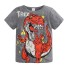 Jungen-T-Shirt mit Dinosaurier B1618 grau