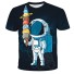 Jungen-T-Shirt mit einem Kosmonauten A