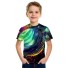 Jungen-T-Shirt mit einer Galaxie F