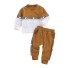 Jungen-Trainingsanzug-Set L1614 braun