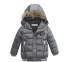 Jungen-Winterjacke mit Fell J2530 grau