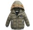 Jungen-Winterjacke mit Fell J2530 grün