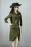 Kabát Barbie-nak sapkával katonai zöld