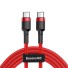 Kabel danych USB-C PD czerwony