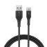 Kabel danych USB na USB-C 90 cm czarny