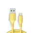 Kabel do ładowania USB-C / USB K444 żółty
