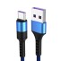 Kabel do szybkiego ładowania USB / USB-C niebieski
