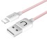 Kabel do transmisji danych Apple Lightning na USB K558 różowy