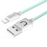 Kabel do transmisji danych Apple Lightning na USB K558 turkusowy