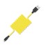 Kabel do transmisji danych dla Apple Lightning na USB K573 żółty