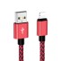 Kabel do transmisji danych dla Apple Lightning na USB K683 czerwony