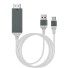 Kabel HDMI do USB-C / USB biały