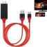 Kabel HDMI do USB-C / USB czerwony