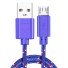 Kabel ładujący micro USB do USB K451 fioletowy