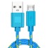 Kabel ładujący micro USB do USB K451 niebieski
