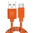 Kabel ładujący micro USB do USB K451 pomarańczowy