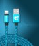 Kabel ładujący USB do iPhone J928 niebieski